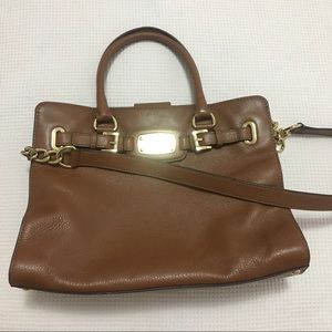 Michael Kors brown leather handbag